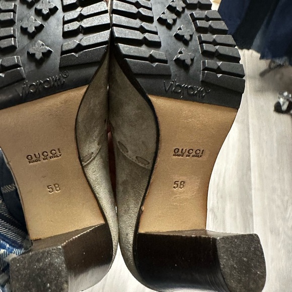 Gucci Suede Heeled Loafers – Women’s 5B - Picture 2 of 7